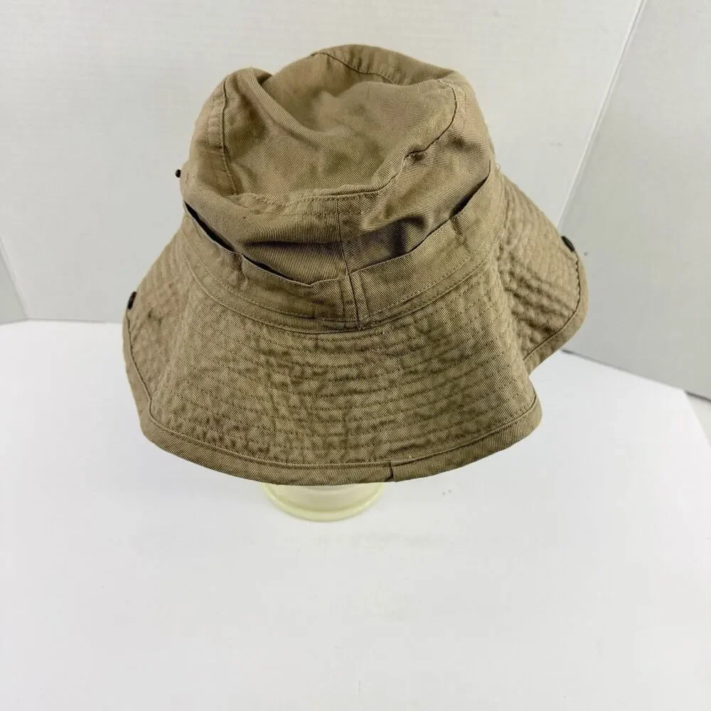 Budweiser Bucket Hat Fishing/Beach Snaps Vented Boonie Hat Khaki